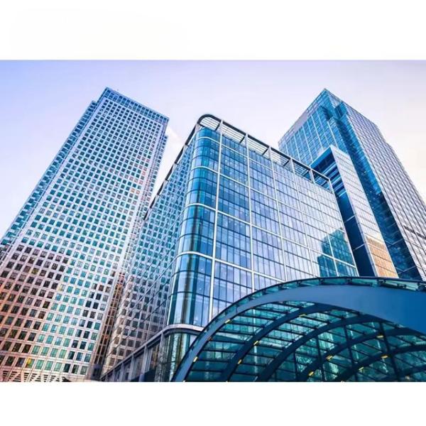 Class 4 Waterproof Folding Curtain Wall Glazing System with Powder Coating