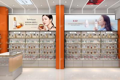 Luxury Store Interior Design Makeup Display Rack Beauty Store Display for Retail Shop Interior Design