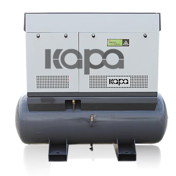 Laser Cutting 4 In 1 7.5kw 10hp Integrated Screw Air Compressor Mounted With Air Tank And Air Dryer