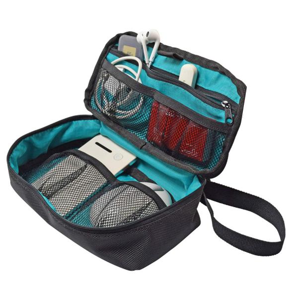EVA Fascia Gun Electronic Hard Case Mesh Pocket Inside 210T Lining