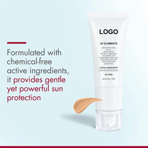 Wholesale Label Oil Free Organic Outdoor in Shummer BB Facial Wholesale Vegan Mineral Face Lotion Stick Cream SPF 50 Sunscreen