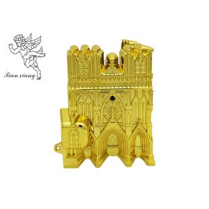 Подгонянный ларец девственницы пластиковый загоняет бледный золотой американский стиль в угол с собором