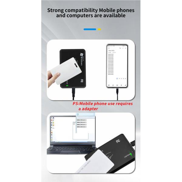 Factory Direct Sales Smart NFC USB ID Card Reader RFID Desktop 125Khz Contactless Skimmer Card Reader