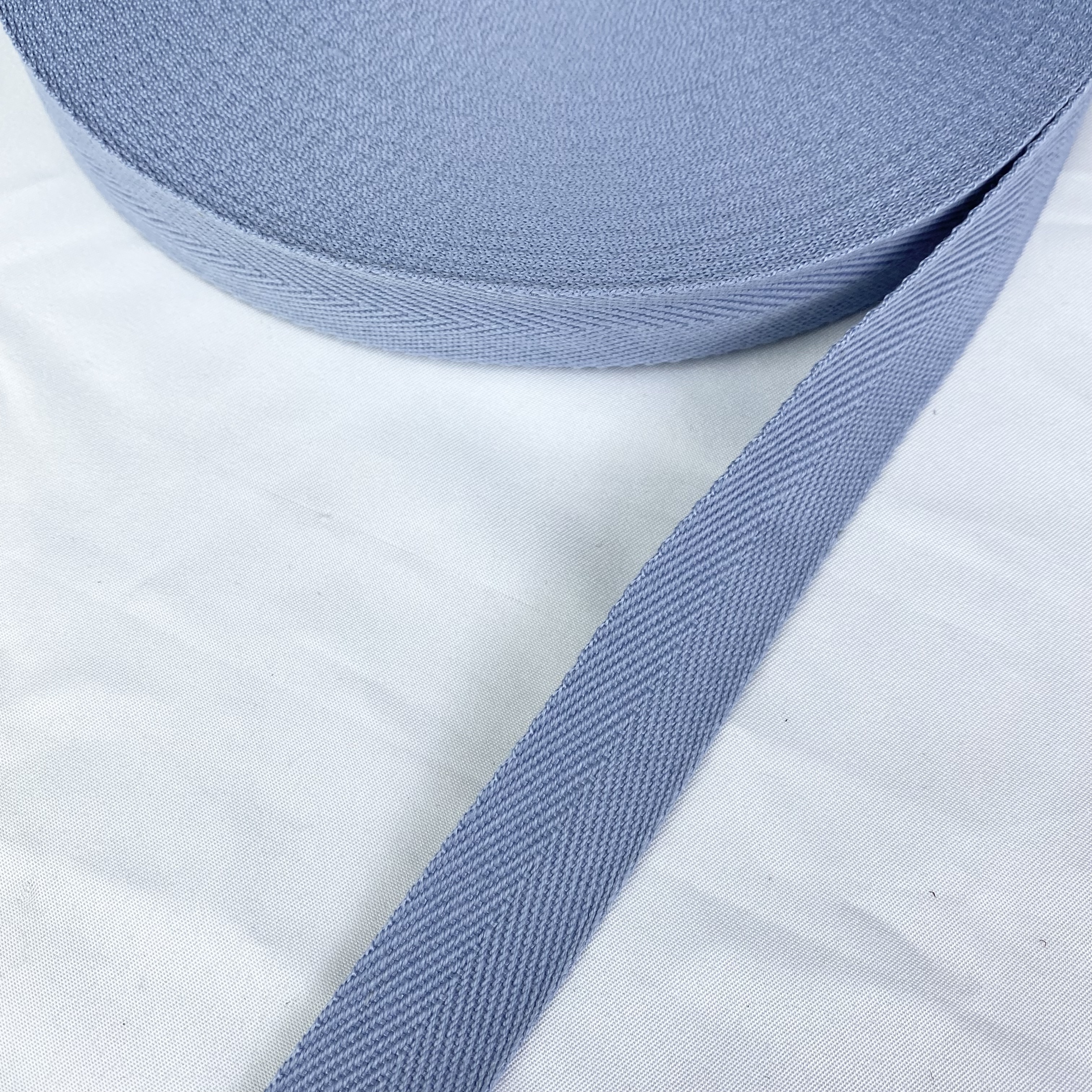 Herringbone polyester-cotton webbing Various colors Backpack strap Belt Handbag strap