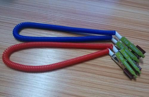 Hot sales non-slip design blue red napkin dental holders w/metal thin alligator clips 2pcs