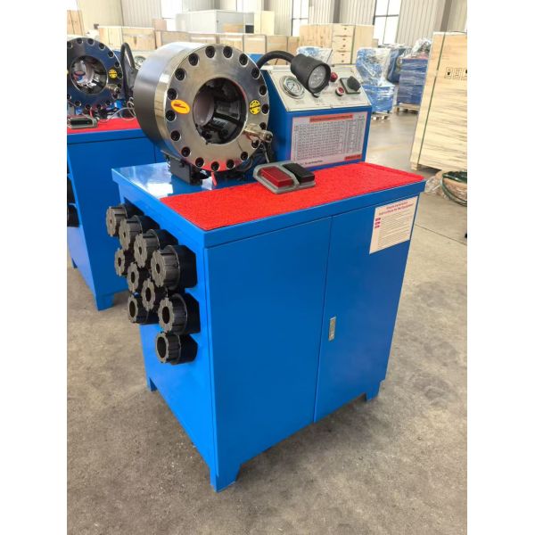 2 Inch 600T Rubber Hose Crimping Machine Higher Model Green Color 220v/240v/380v/415v Voltage With 6-51mm Crimping Range And 10 Interchangeable Dies
