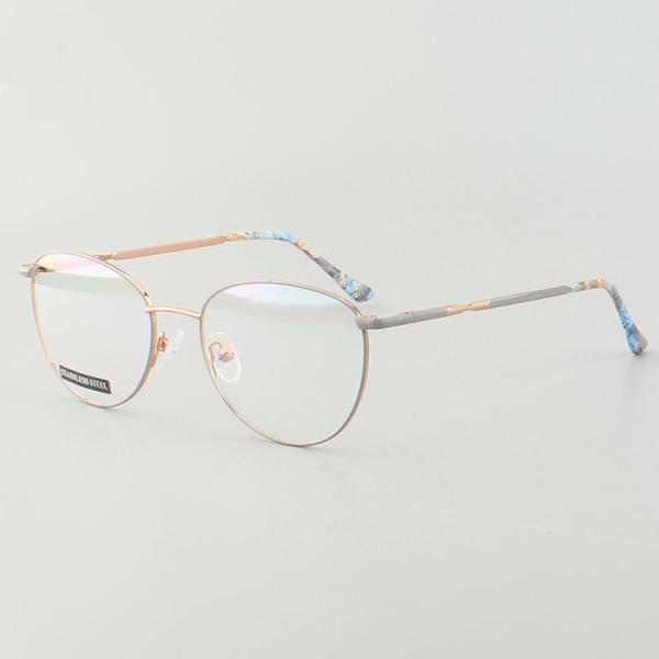 Women Blue Light Glasses Cat Eye Metal Optical Frame