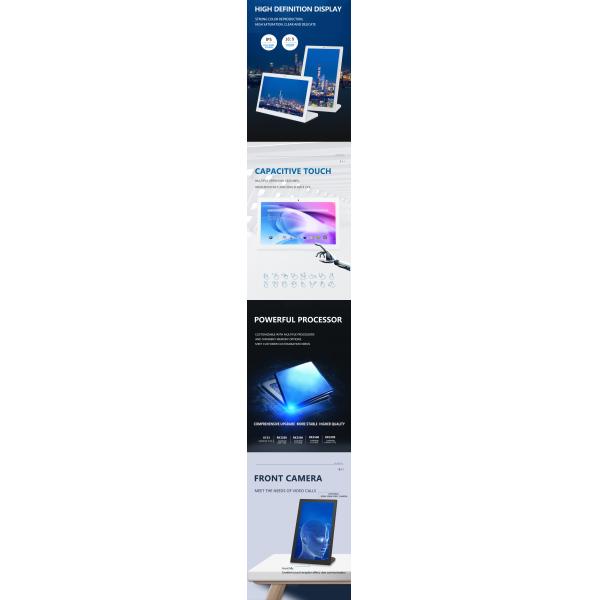 14-Inch RK3566 L-Shaped Touch Screen Tablet PC With Android 11, WiFi, POE, And LED Light Bar