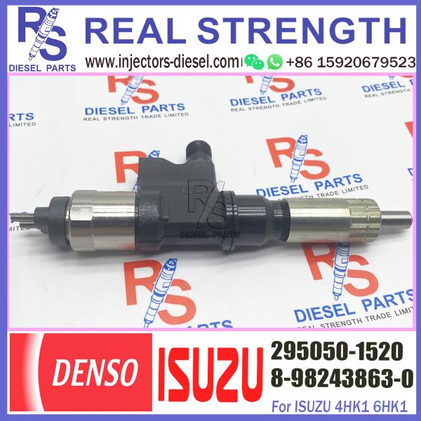 Injetor de combustível comum do trilho 8-98243863-0 295050-8630 295050-1520 para o motor 4HK1 ZX250-5A