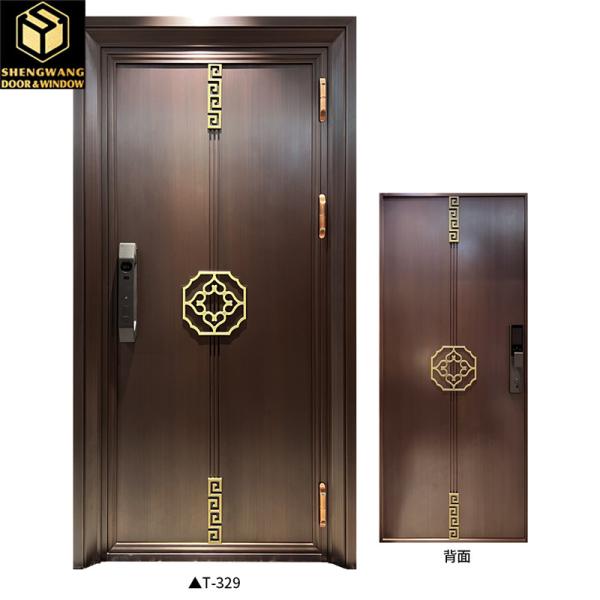 5mm HPL Fire Aluminum Room Door With Aluminum Frame And Lock For Safety