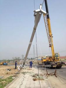 Q355 12 Sides Polygonal High Mast Tower 4.0mm - 20.0mm Thick