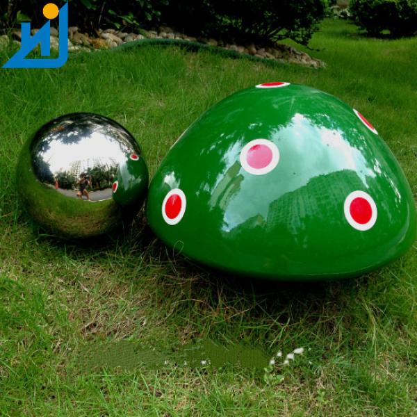 Bola oca de aço inoxidável da decoração 304 do jardim um estilo moderno de 10 polegadas
