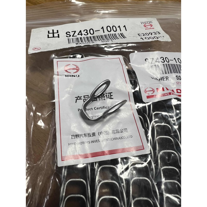 SZ430-10011 SZ209-08024 SZ430-08012 SZ430-08013 Diesel fuel line gasket FOR HINO J08E