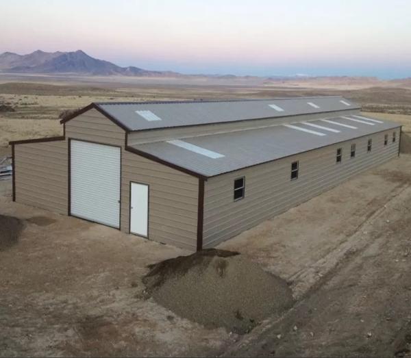 Q235 Steel Frame Storage Building Metal Frame Shed Customizable OEM ODM