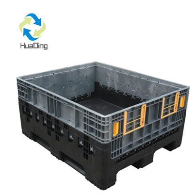 Large Heavy Duty Vented Collapsible Plastic Pallet Box for Apple and Vegetable Storage
