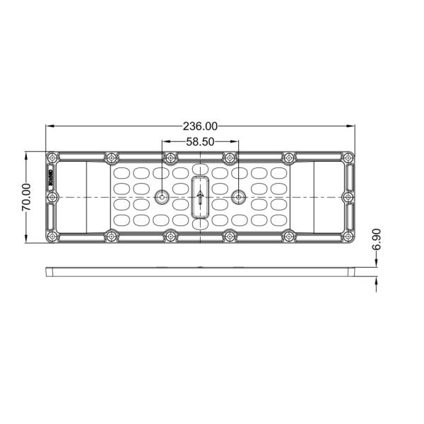 Степень 80x150 236x70mm модуля SMD 5050 уличного света СИД шоссе RoHS