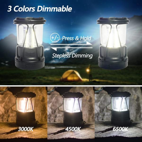 Camping Solar Handle Fan Lamp, Camping Lantern for Power Outages: 3000mAh Solar Rechargeable Lantern