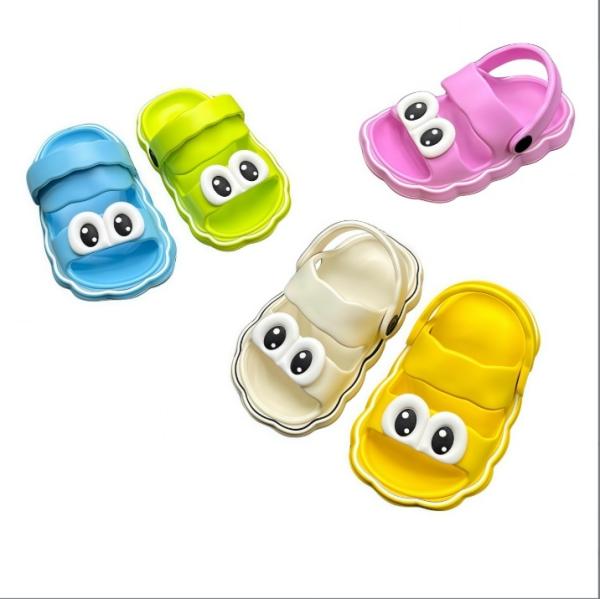EVA Kids 3D Big Eyes 2-in-1 Convertible Anti-slip Slide Sandals