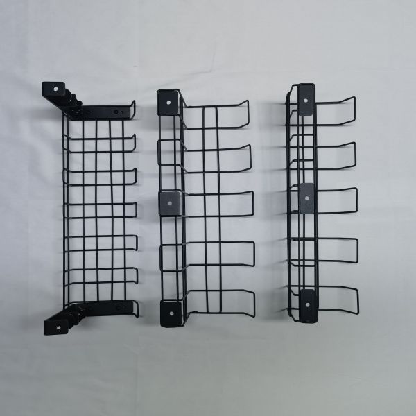39x12.5x11cm Black Under Desk Wire Cable Basket | Wall Mount Cable Organizer for Office & Garage