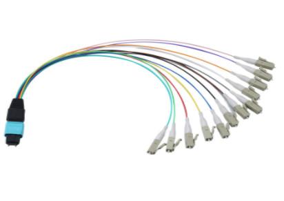 8 - 24 Core LSZH Jacket MPO Patch Cord With Male And Female Connector