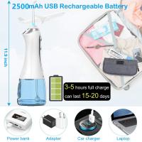 Agua con pilas dental Flosser eléctrico con el depósito desmontable