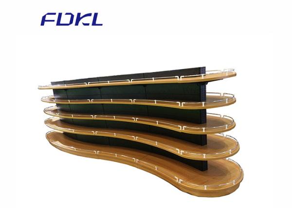 Corrosion Protection Steel And Wood Shelves Single / Double Sided CE Certification