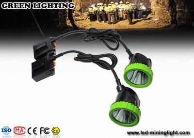 As luzes de mineração recarregáveis do tampão, luzes do capacete da mineração do diodo emissor de luz com CE, ATEX, EXIBII MI aprovaram