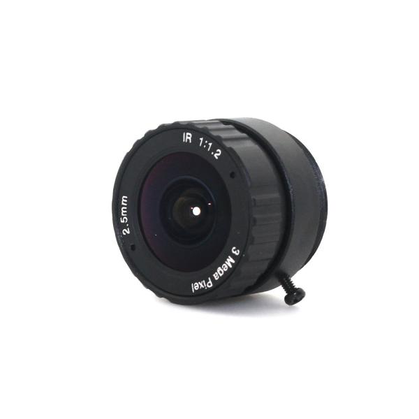 HD 3MP 2.5mm CCTV lens CS IR metal for HD Security Cameras,1/2.5 format, F1.2 aperture
