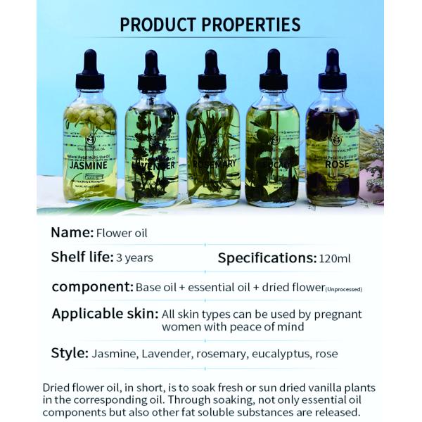 Private Label Pure and Natural Organic Dry Flower Lavender Oil Face Body and Hair Multi Use Oil