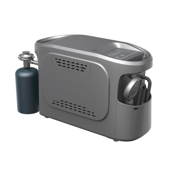 6L/分 最大温水出力 キャンプ用ガス給湯器 Type-C/カーチャージャー充電方式