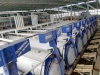 Cimente a autoclave industrial de AAC, autoclave isolada Thermal do vidro/a de madeira e a de borracha