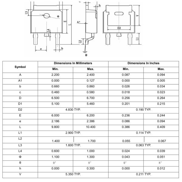 P Channel Enhancement Mode Mosfet Power Transistor 60P03D TO-252 30V