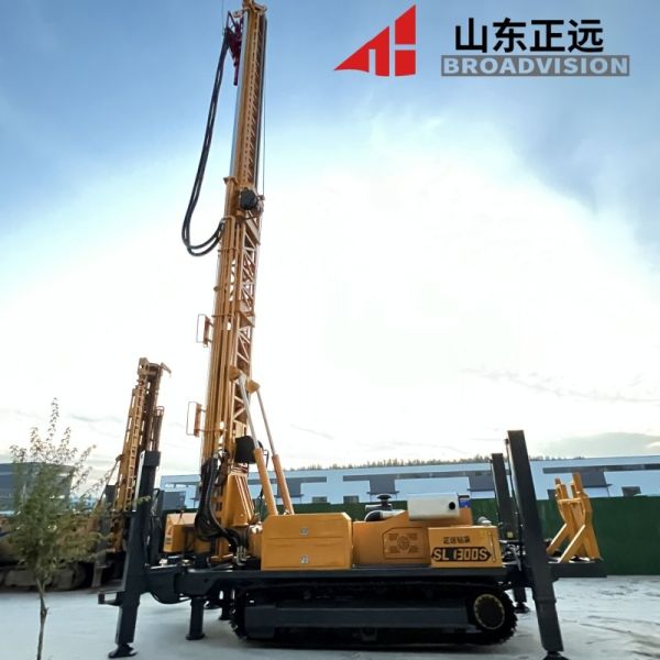 Max Rotary Speed 85/170r/min Crawler Water Well Drilling Rig 9.6M Drill Pipe Length for Smooth Drilling