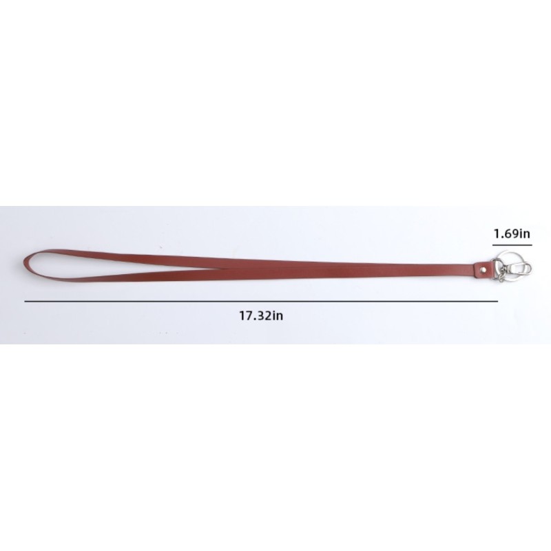 Zipper Faux Leather ID identity Card Badge Holder With Detachable Lanyard