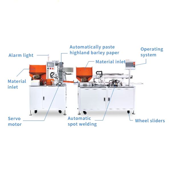 1865021700 Battery Power Bank Making 3 in 1 Automatic Insulation Paper Sticker Sorting Machines Mobile Battery Welding Machine