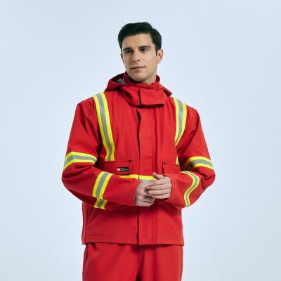 Front Zipper Fire Protection Clothing escondido 330gsm, EN11612 arde o fato resistente