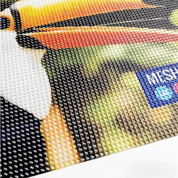 Outdoor PVC Mesh Fabric 1000D 12*12 450gsm Tear Resistant PVC Fabric Tarps