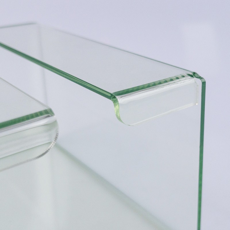 Custom Modern Design Light Luxury Wall-Mounted Transparent Acrylic Tissue Box for Home Bathroom Rectangle Shape