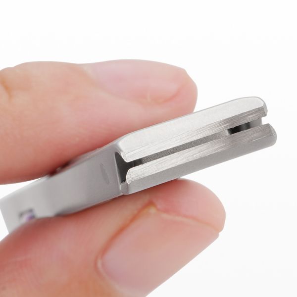 Focstar Ultra Slim Wide Jaw Nail Clipper Foldable Thick Toenail Cutter for Fingers