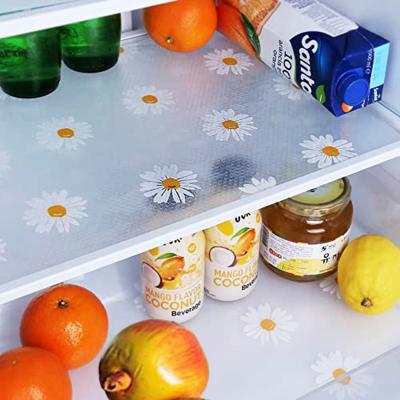Armário de cozinha durável Revestimentos de geladeira e tapetes com padrão de crisântemo pequeno