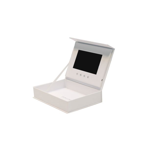 Customized LCD Screen Video Gift Box with Rechargeable Lithium-ion Battery and MP3 WAV Audio Support for Business Presentations