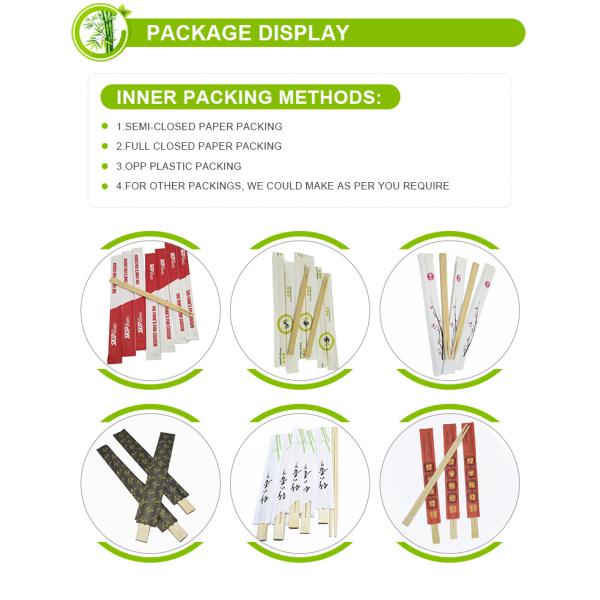 Custom Logo Carbonized Bamboo Chopsticks Length 20.5cm/23cm Eco-Friendly Material