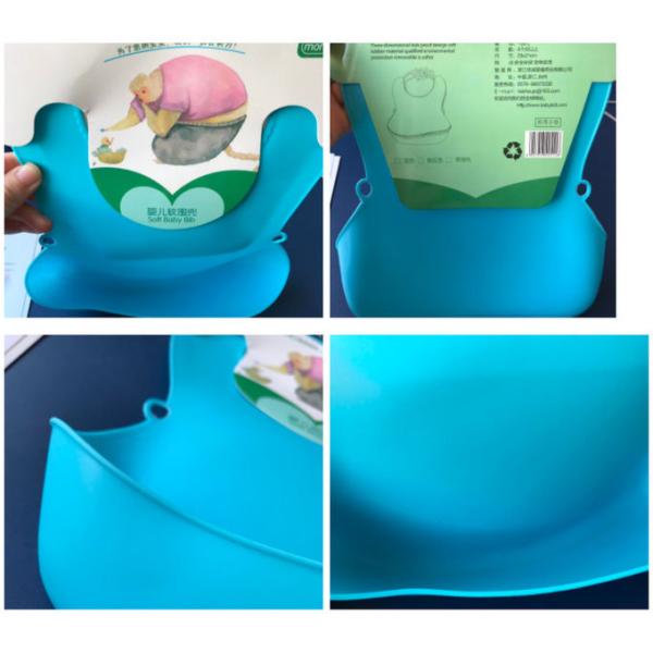 Kids Cute Silicone TPE Bibs / Baby Lunch Bibs Waterproof Product