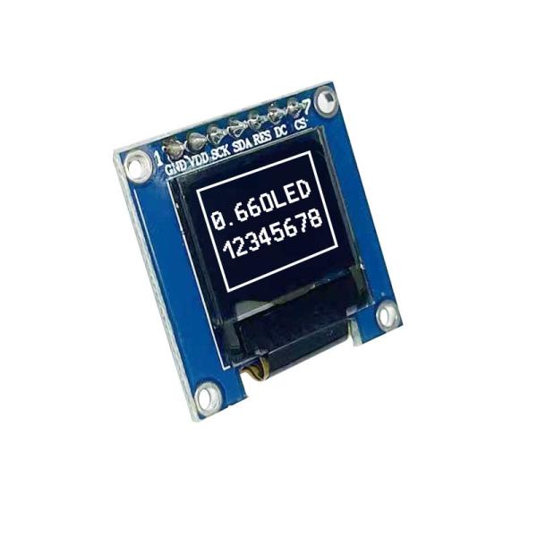I2C SPI 0.66 インチ PMOLED ディスプレイ モジュール, PCBA 64x48 解像度, IC SSD1306 ドライブ