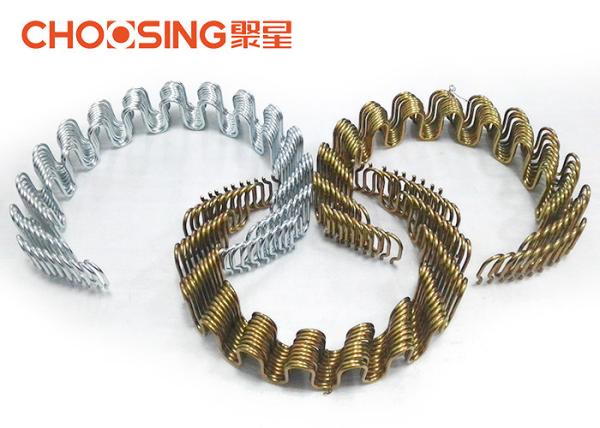 8 Gauge - 12 Gauge Serpentine Springs For Furniture , Upholstery Replacement Springs Customized Length