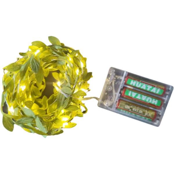 Artificial Ivy Garland Vine Hanging Garland Fake Leaf Plants LED String Light for Home Kitchen Garden Office Wedding Wall Decor