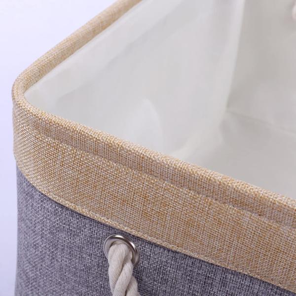 Customized Logo Acceptable Fabric Storage Basket for Clothes Storage and Organization