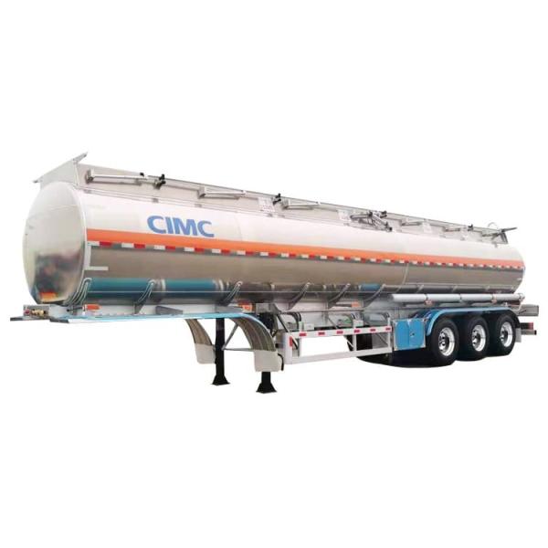 CIMC Tri/3 Axle 42000 Liters Aluminum Truck Fuel Tanks Trailer for Sale in Costa Rica