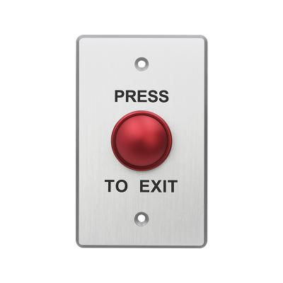 Mushroom Push Button with Metal Plate and Square ANSI Size