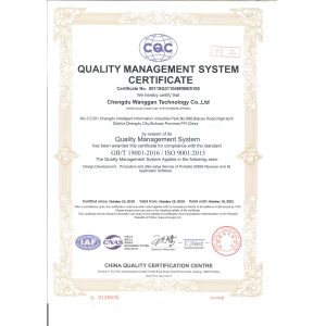 Chengdu Wanggan Technology Co., Ltd. Сертификации